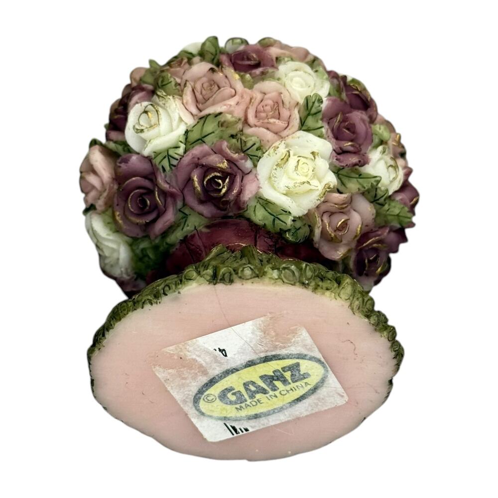 Ganz Floral Rose Candleholder Resin Decor - Picture 4 of 8